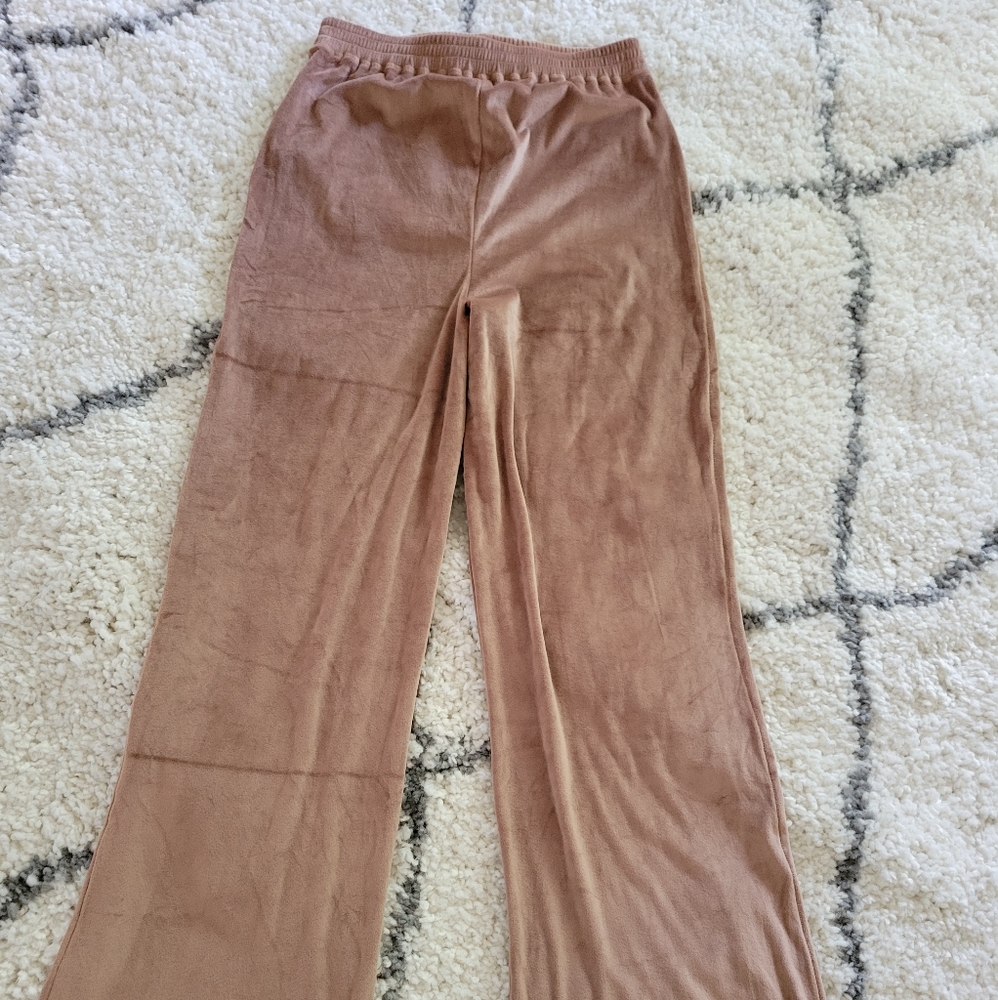 SKIMS Velour Jogger Wide Leggings